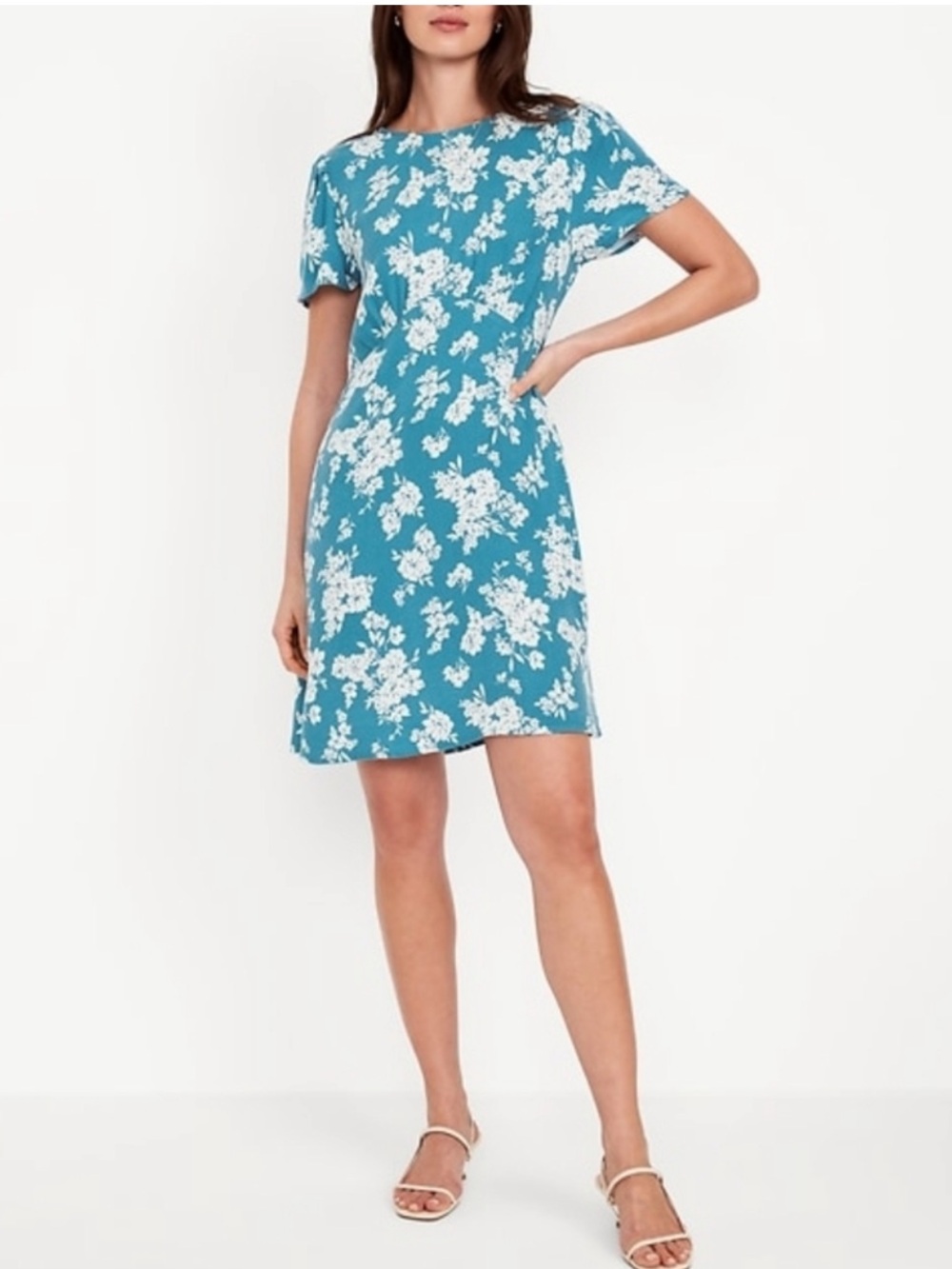 Old Navy Floral Mini Crepe Dress Medium